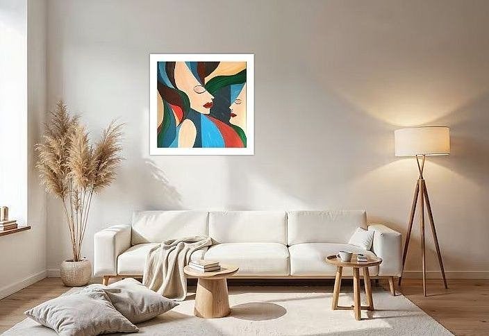 Nieuw abstract handgeschilderd schilderij, Ophalen of Verzenden