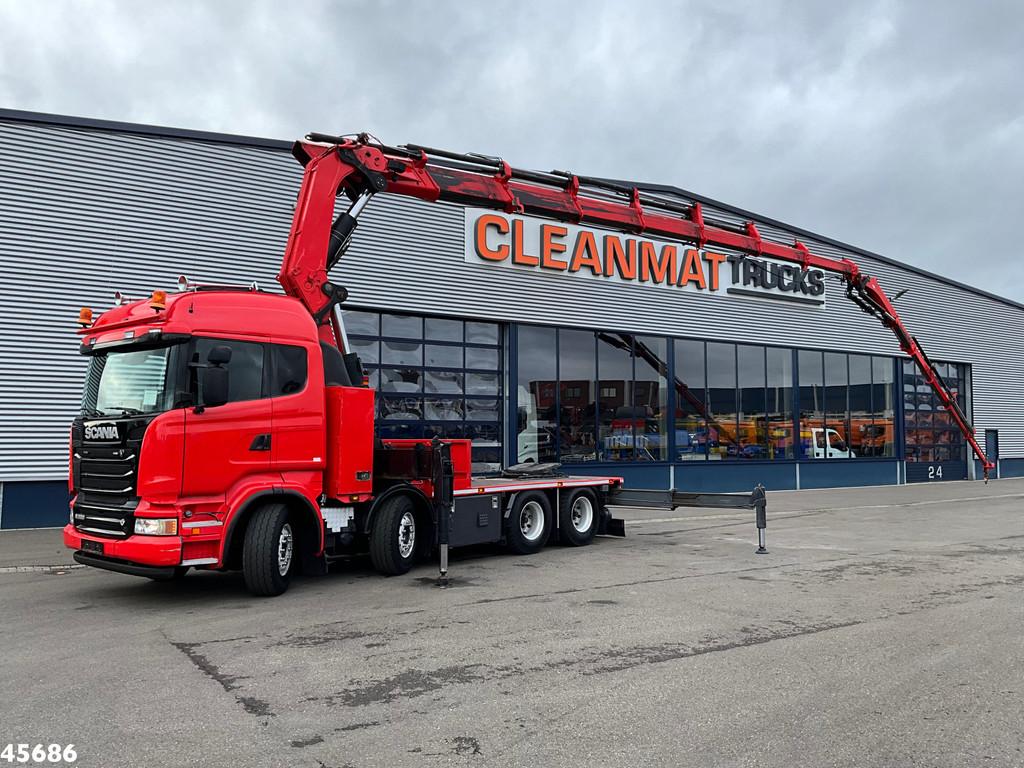 Scania R620 V8 8x4 Hiab 105 Ton/meter laadkraan + Fly-Jib!, Automaat, Achterwielaandrijving, Scania, Diesel