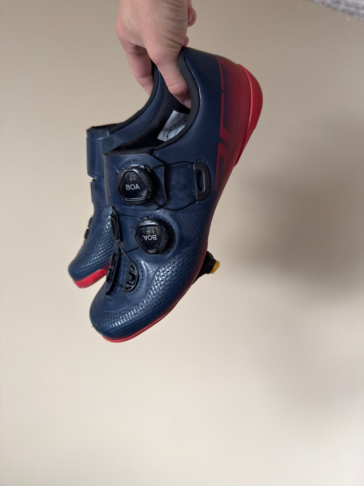 SHIMANO RC702 Wielrenschoenen Rood Heren maat 40, Ophalen, Gebruikt, Schoenen