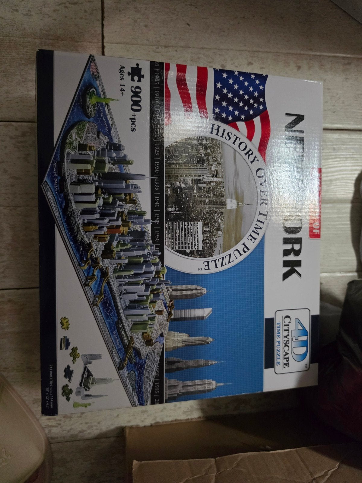 4D Cityscape Time Puzzle New York - 900+ stukjes, Ophalen of Verzenden, Meer dan 50 stukjes, Nieuw, 6 jaar of ouder