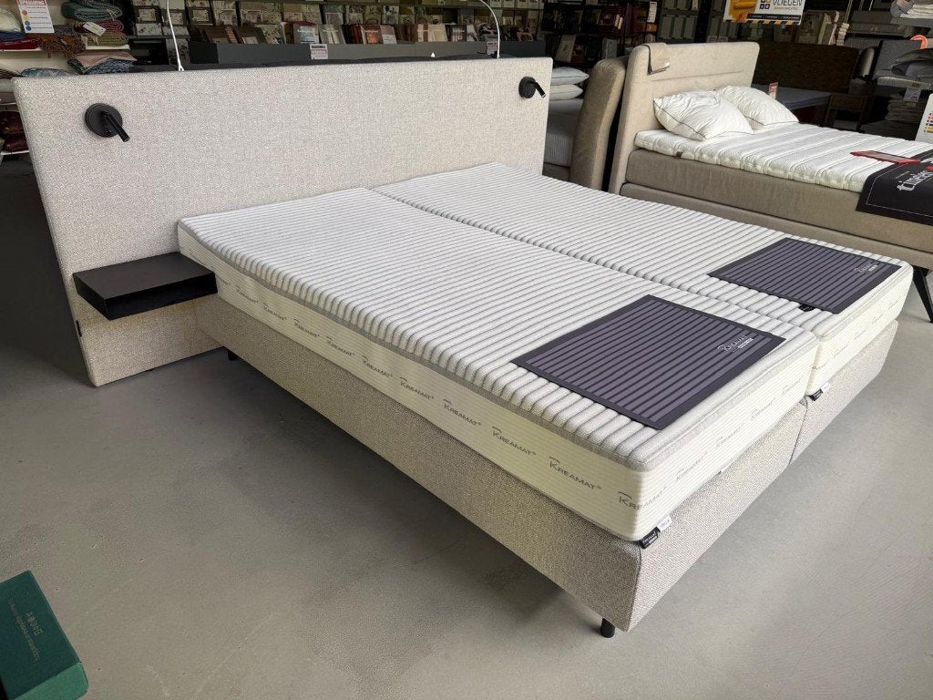 Kreamat Boxspringset Divine 180 x 210 cm Vlakke uitvoering, Ophalen, Overige kleuren, 210 cm, 180 cm