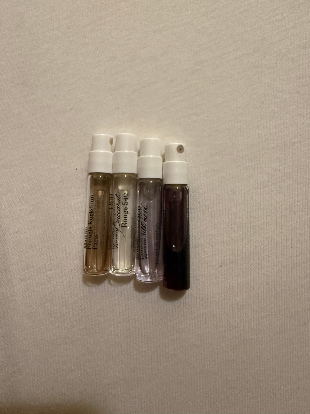 Maison Francis Kurkdjian samples, Sieraden, Tassen en Uiterlijk, Uiterlijk | Parfum, Ophalen of Verzenden, Zo goed als nieuw
