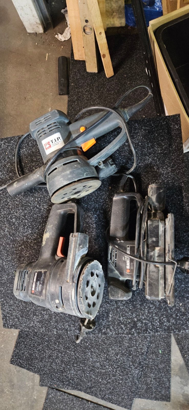 Schuurmachines en verfbrander set, Ophalen of Verzenden, Gebruikt, Minder dan 600 watt, Overige typen