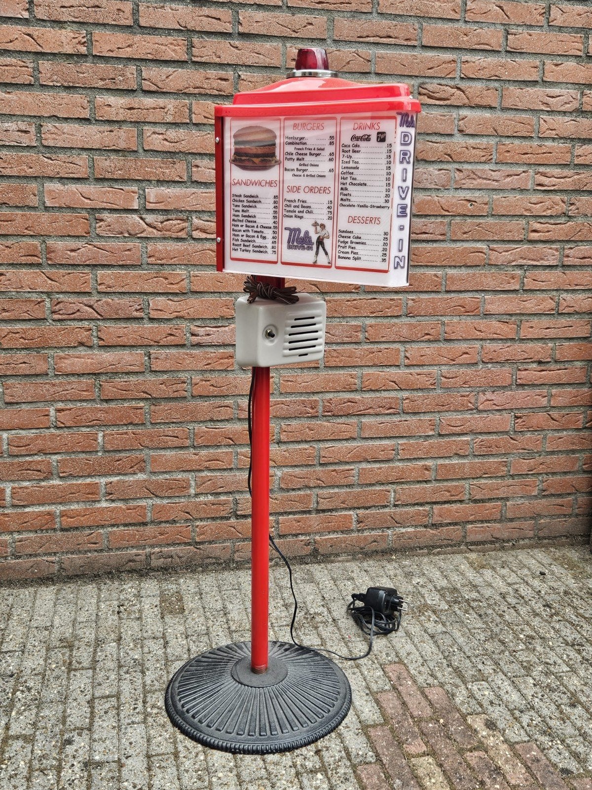 FIFTIES SIXTIES AMERIKAANSE HAMBURGER DINER ZUIL, Ophalen, Zo goed als nieuw