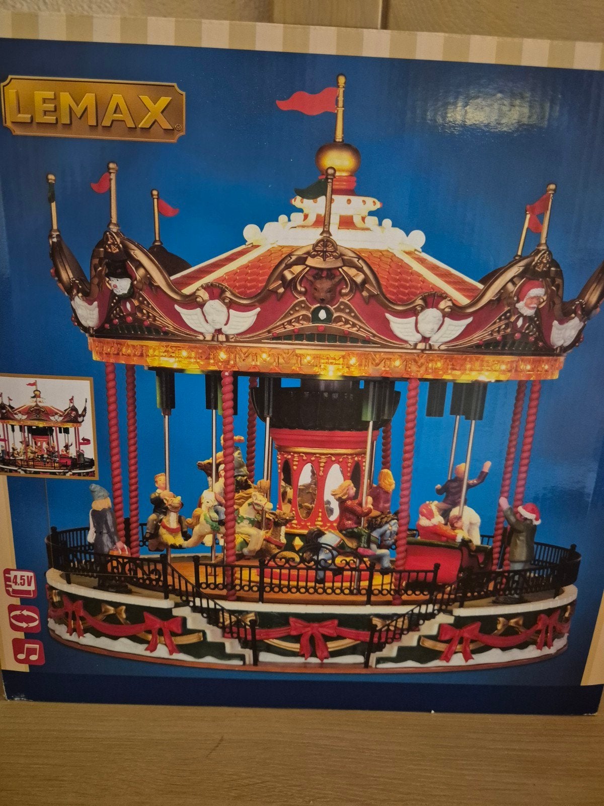Lemax - Santa Carrousel (carnival, 2014), Ophalen of Verzenden, Zo goed als nieuw