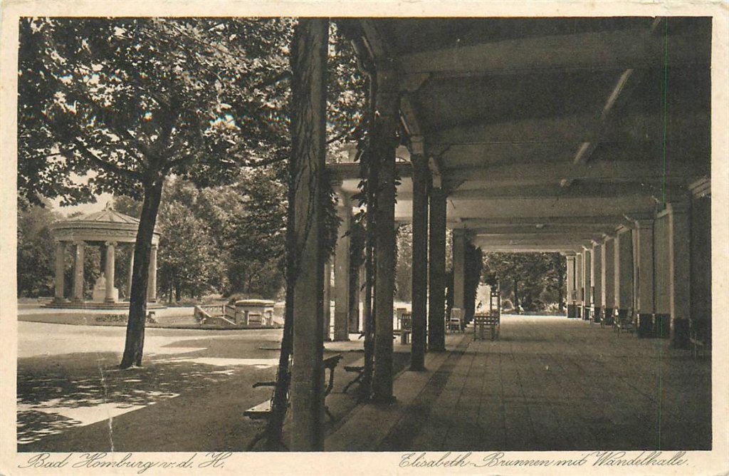 701-394-033 Bad Homburg vd H Elisabeth Brunnen, Verzenden, Voor 1920, Duitsland