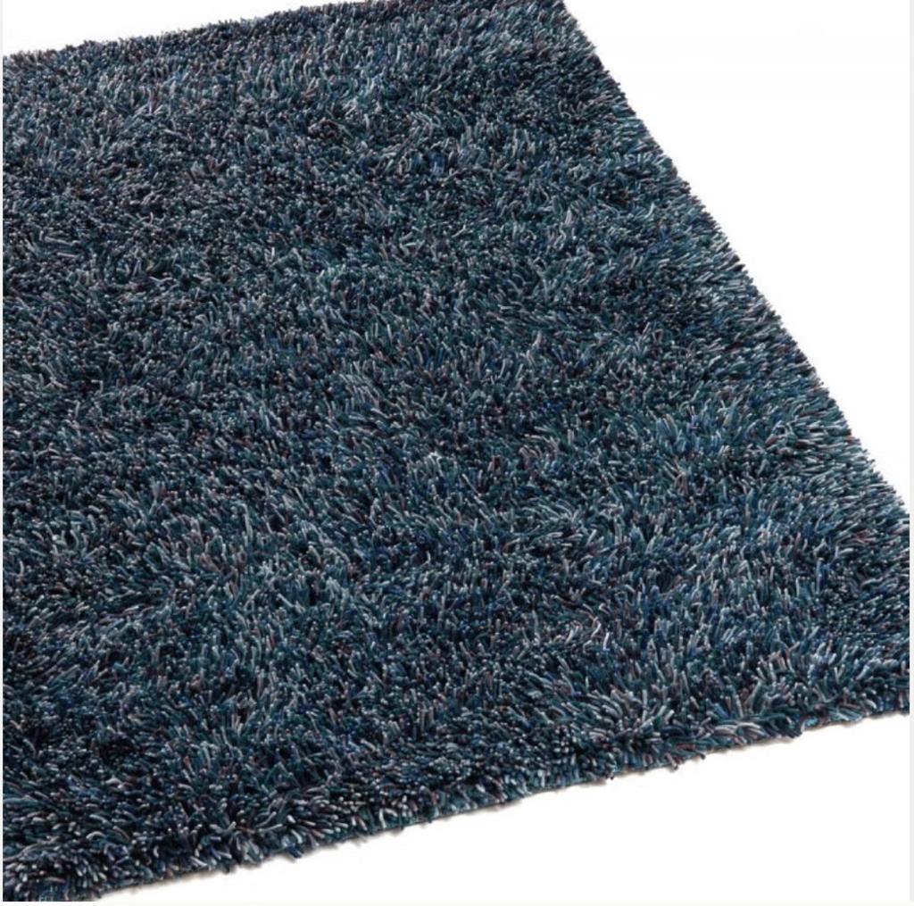 Vloerkleed / Karpet Brinker Angora Teal 200 x 300 cm, Blauw, Handgeweven, Ophalen of Verzenden, 200 cm of meer