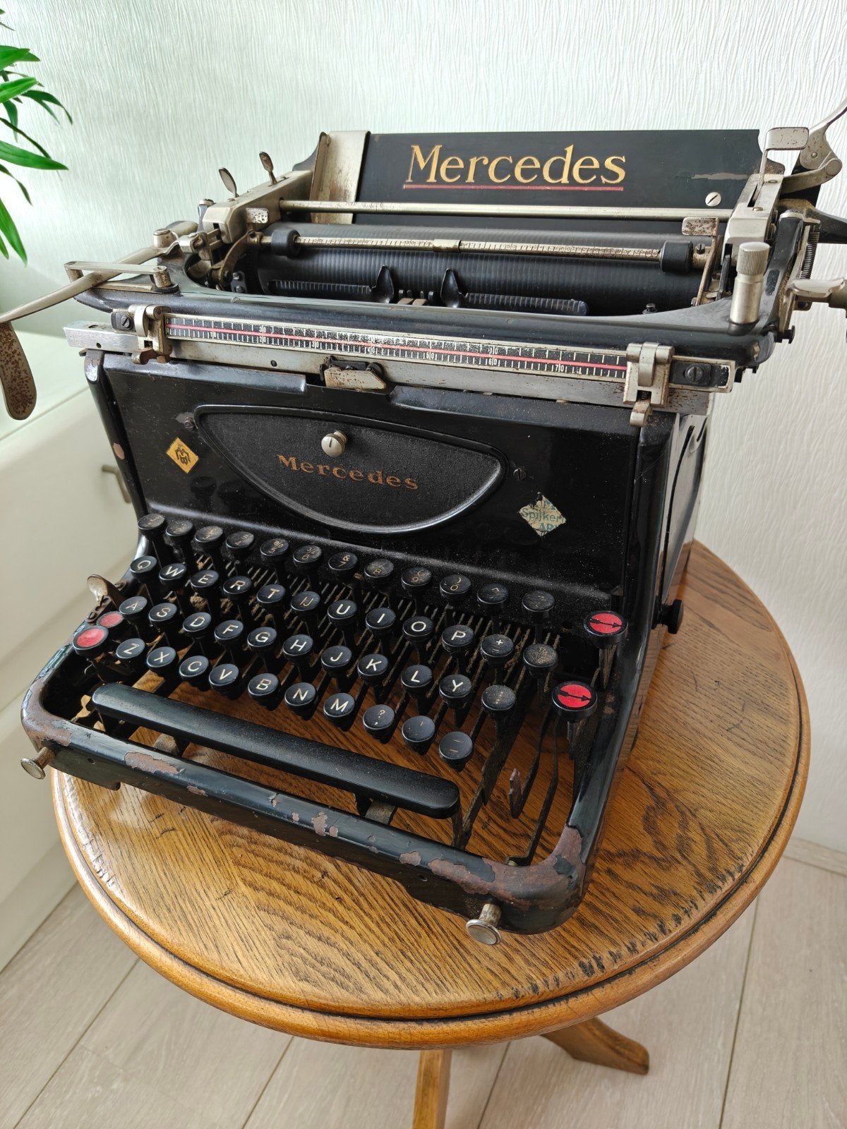 Vintage Mercedes typemachine, Ophalen, Gebruikt