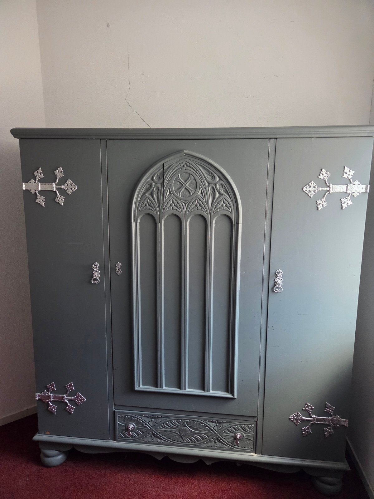 Upcycled Brocantt antieke Kast, Ophalen