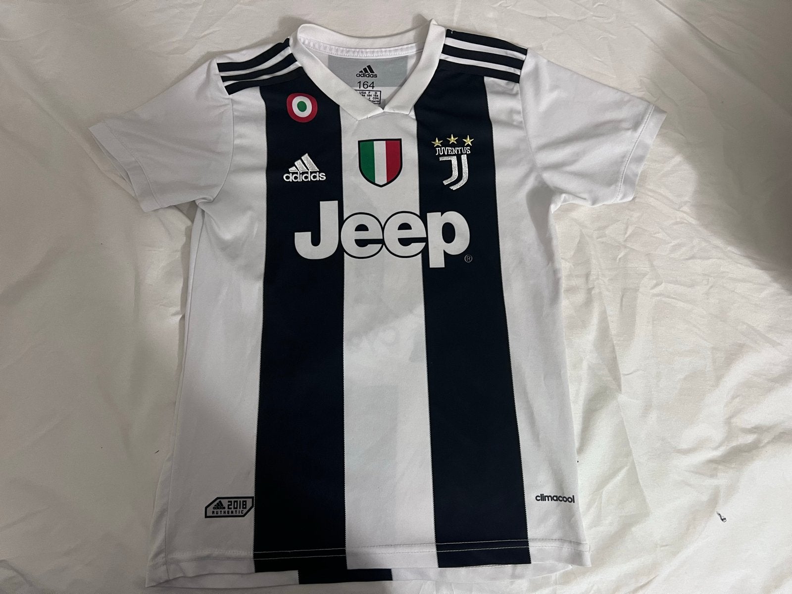 Juventus Thuisshirt 2018/2019 Ronaldo #7 Maat 164, Groter dan maat XL, Ophalen of Verzenden, Zo goed als nieuw, Shirt