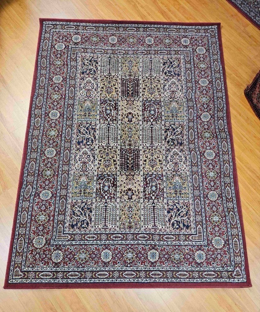 Groot vintage tapijt 235/170 cm, Gebruikt, Etten-Leur, 150 tot 200 cm, Ophalen of Verzenden