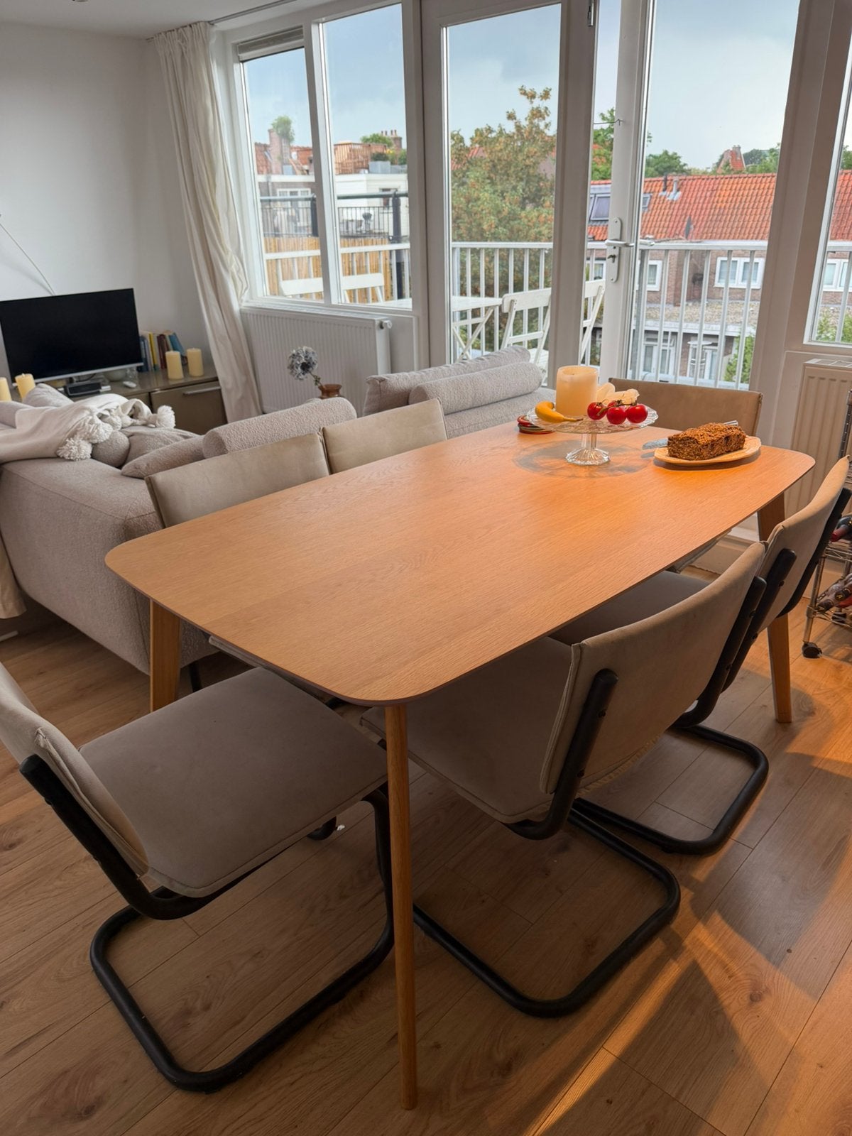 Eetkamer tafel, Huis en Inrichting, Ophalen, 200 cm of meer, 50 tot 100 cm, Zo goed als nieuw