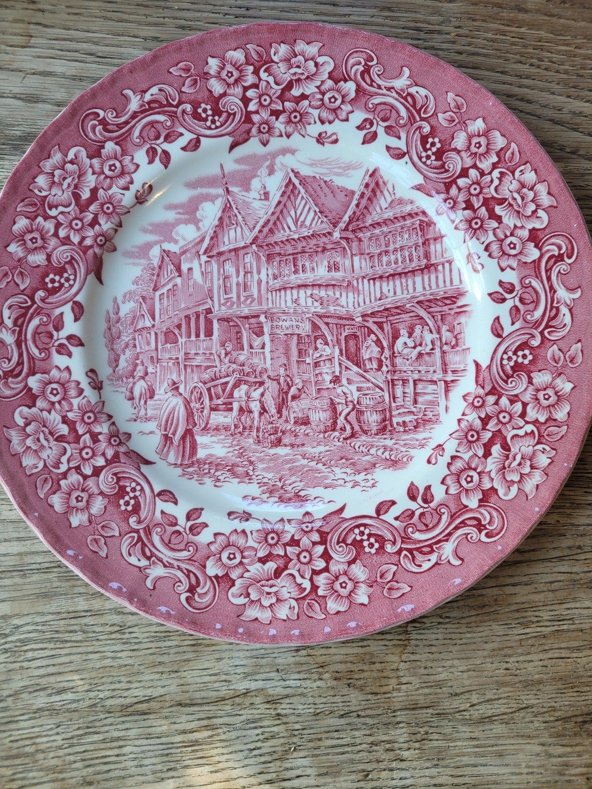 Royal Tudor Ware Engels Transferware Bord - Bowans Brewery, Ophalen of Verzenden