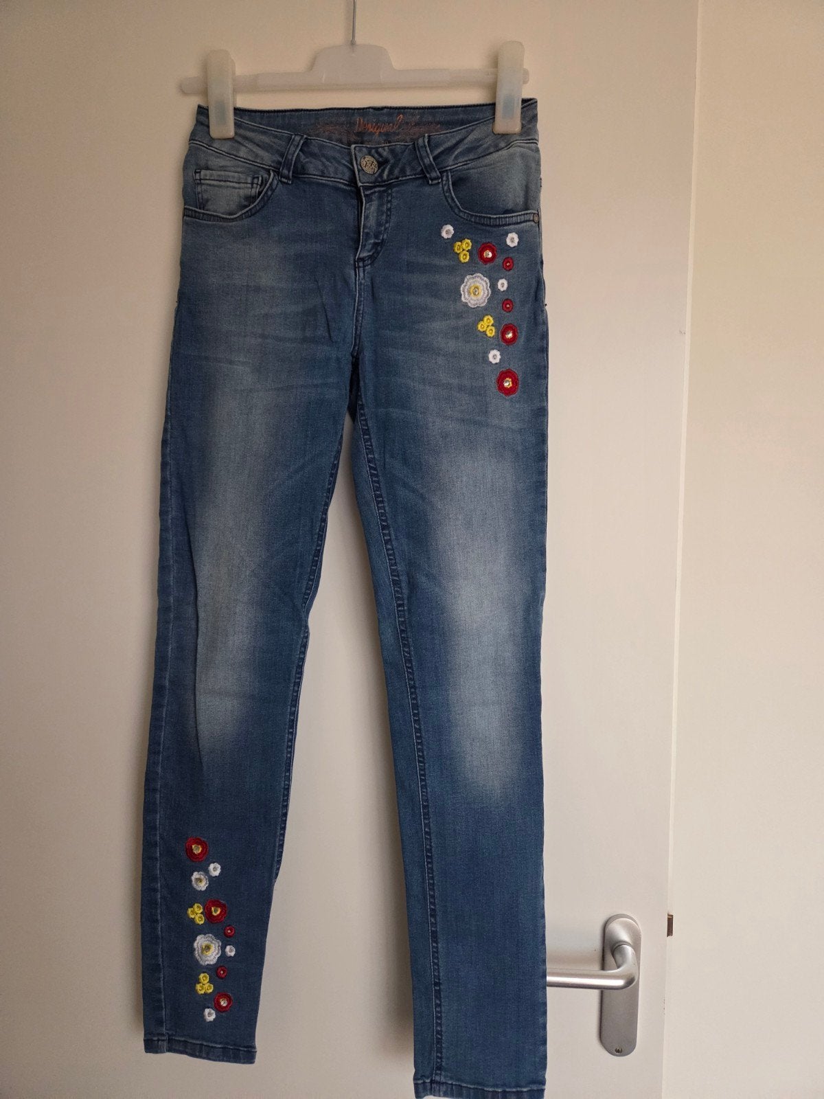 Desiqual spijkerbroek maat 30, Blauw, Ophalen of Verzenden, Zo goed als nieuw, W30 - W32 (confectie 38/40)