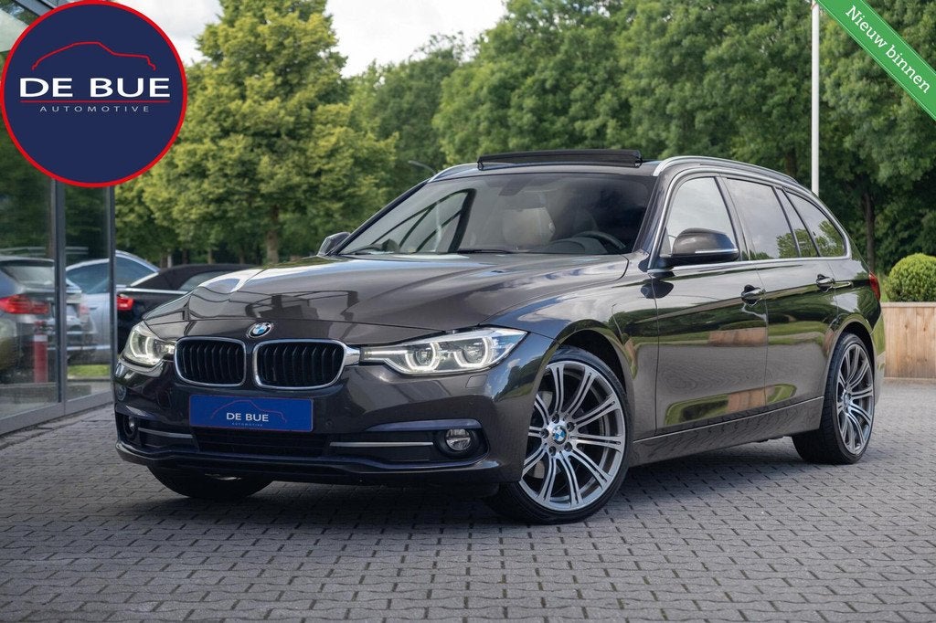 BMW 3-serie Touring 320d M-Sport Aut.8|Euro6|Org NL|Trekhaak, Auto's, BMW, Automaat, 745 kg, Achterwielaandrijving, Bruin