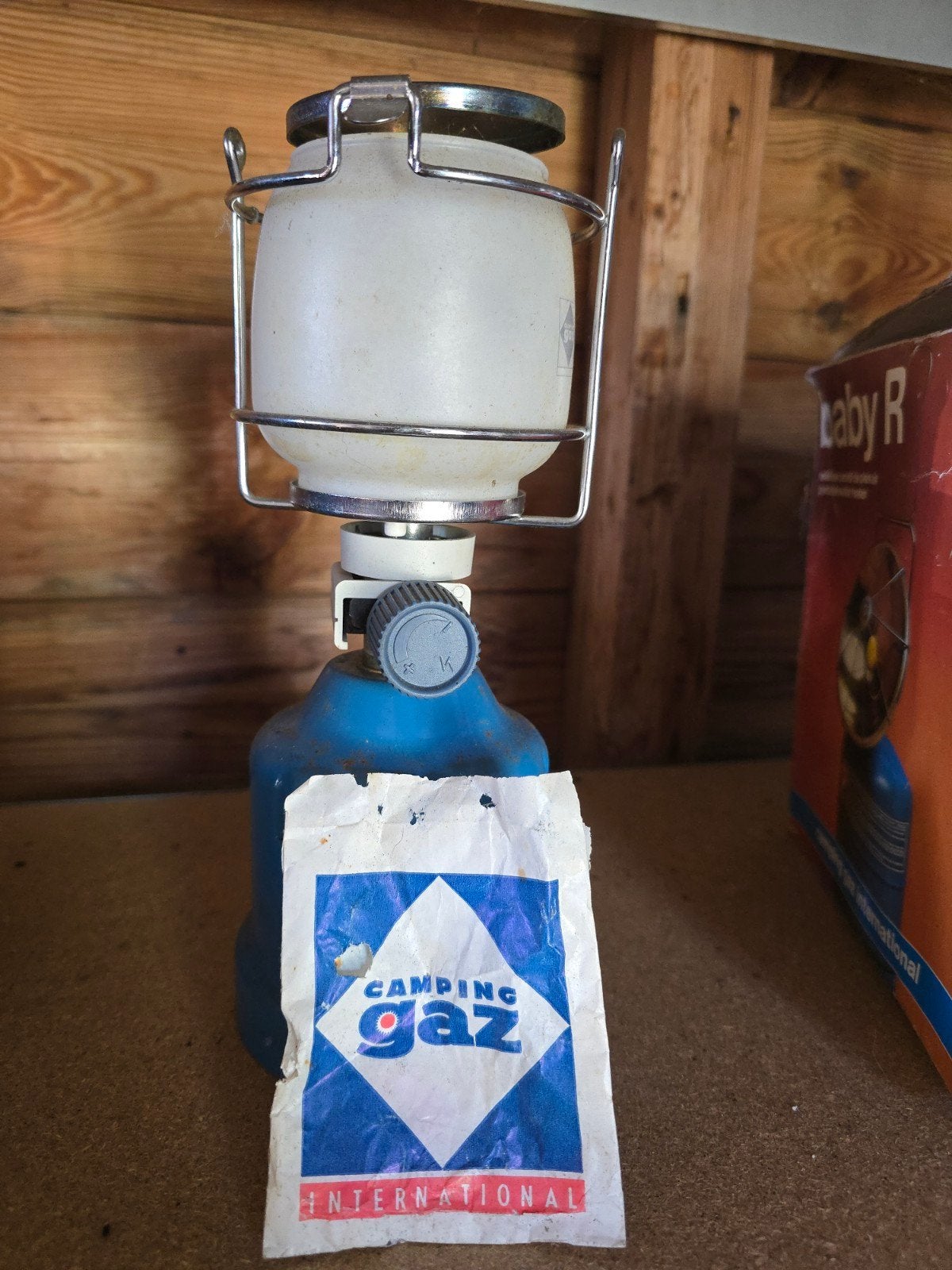 Campingaz Super Lumogaz PZ 206 gaslamp - gebruikt, Caravans en Kamperen, Ophalen of Verzenden