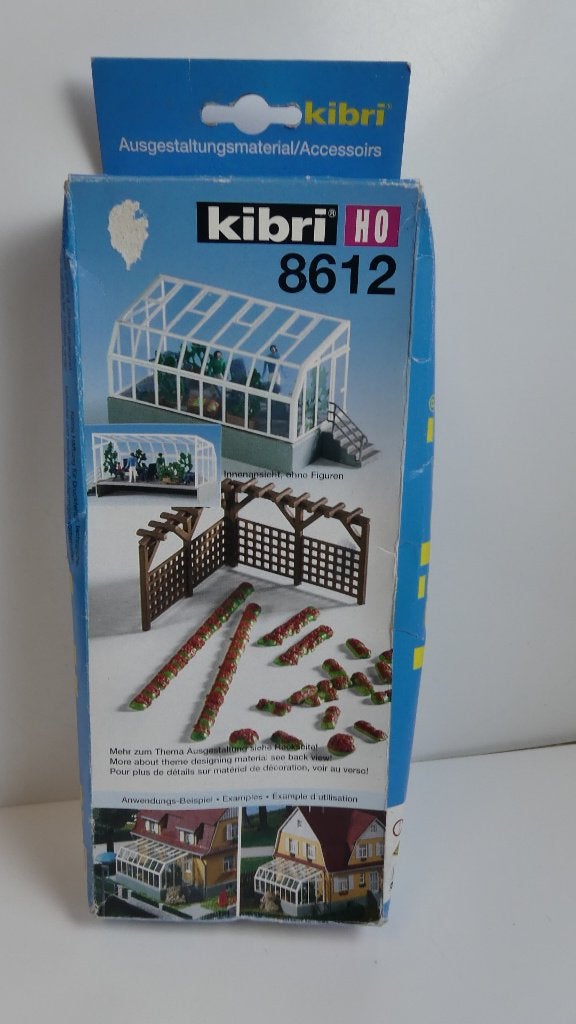 Bouwdoos H0: Kibri accessoires set wintertuin ovp 8612, Overige merken, Brug, Tunnel of Gebouw, Nieuw, Ophalen of Verzenden