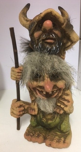 NyForm Trollen uit Noorwegen Troll with Vicking (nieuw), Verzenden, Nieuw, Fantasy