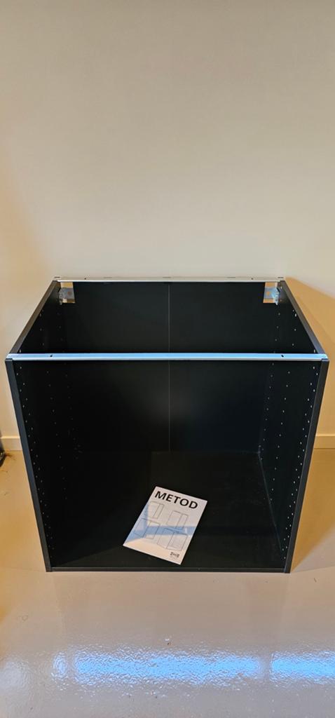 Nieuw, Ikea method onderbouw 80x60, zwart, Huis en Inrichting, Keuken | Keukenelementen, Ophalen, Zwart, Nieuw, Minder dan 100 cm