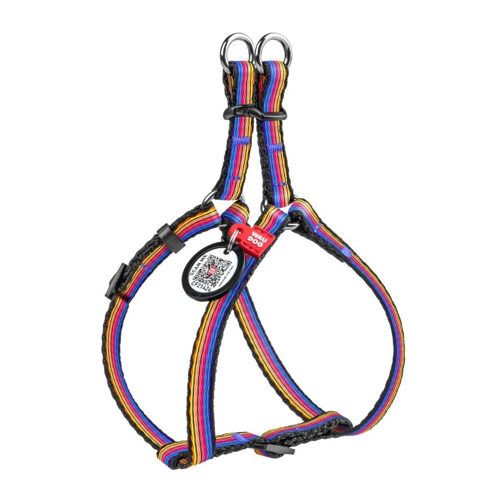 WAUDOG Line Harnas / Hondentuig + QR Borst 28-40 cm KOOPJE!, WAUDOG, Ophalen of Verzenden, Nieuw, Hondenriem
