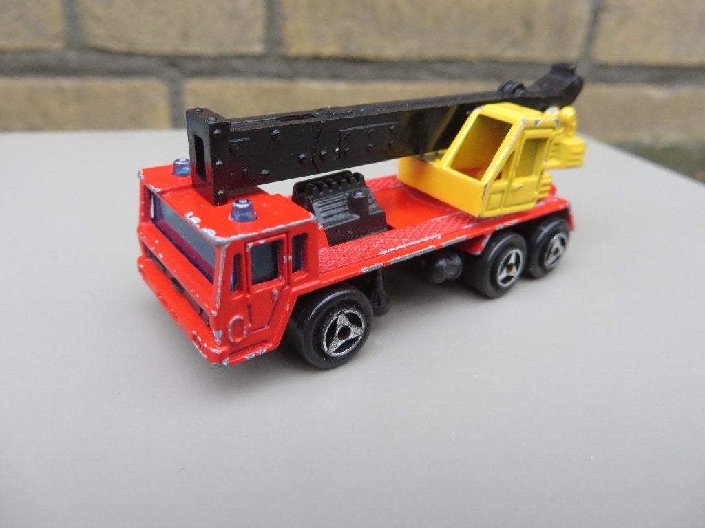 Majorette Saviem GRUE Kraanwagen, Hobby en Vrije tijd, Modelauto's | Overige schalen, Ophalen of Verzenden, Gebruikt, Auto