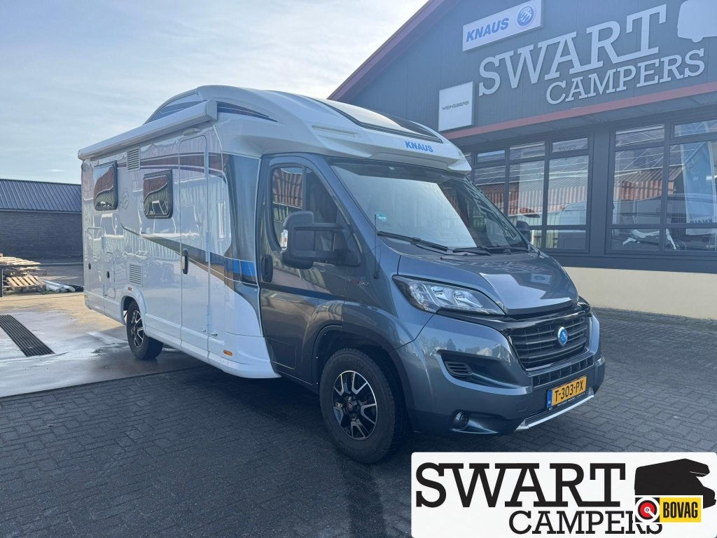 Knaus Sky Wave 650 MEG lengtebed & hefbed GRATIS STA, Caravans en Kamperen, Campers, Standaard zit, Koelkast, Ringverwarming, Fiat