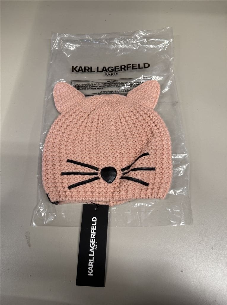 Karl Lagerfeld Muts - Choupette col Apricot Nieuw, Ophalen of Verzenden, Nieuw, Maat 38/40 (M), Handschoenen