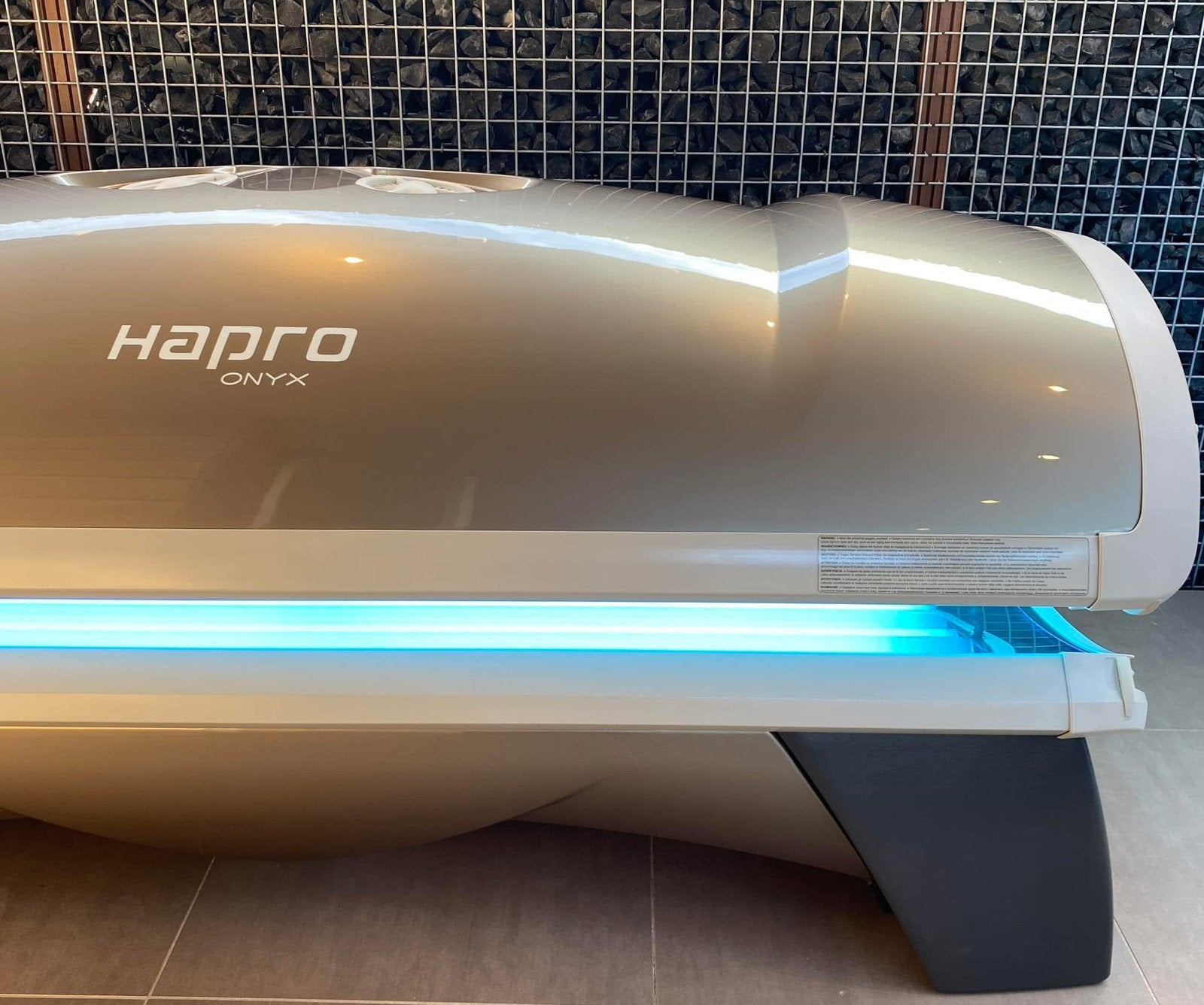 Hapro onyx zonnebanken (Gratis bezorging NL)  UV - Collatan, Refurbished, 15 lampen of meer, Ophalen of Verzenden, Hapro