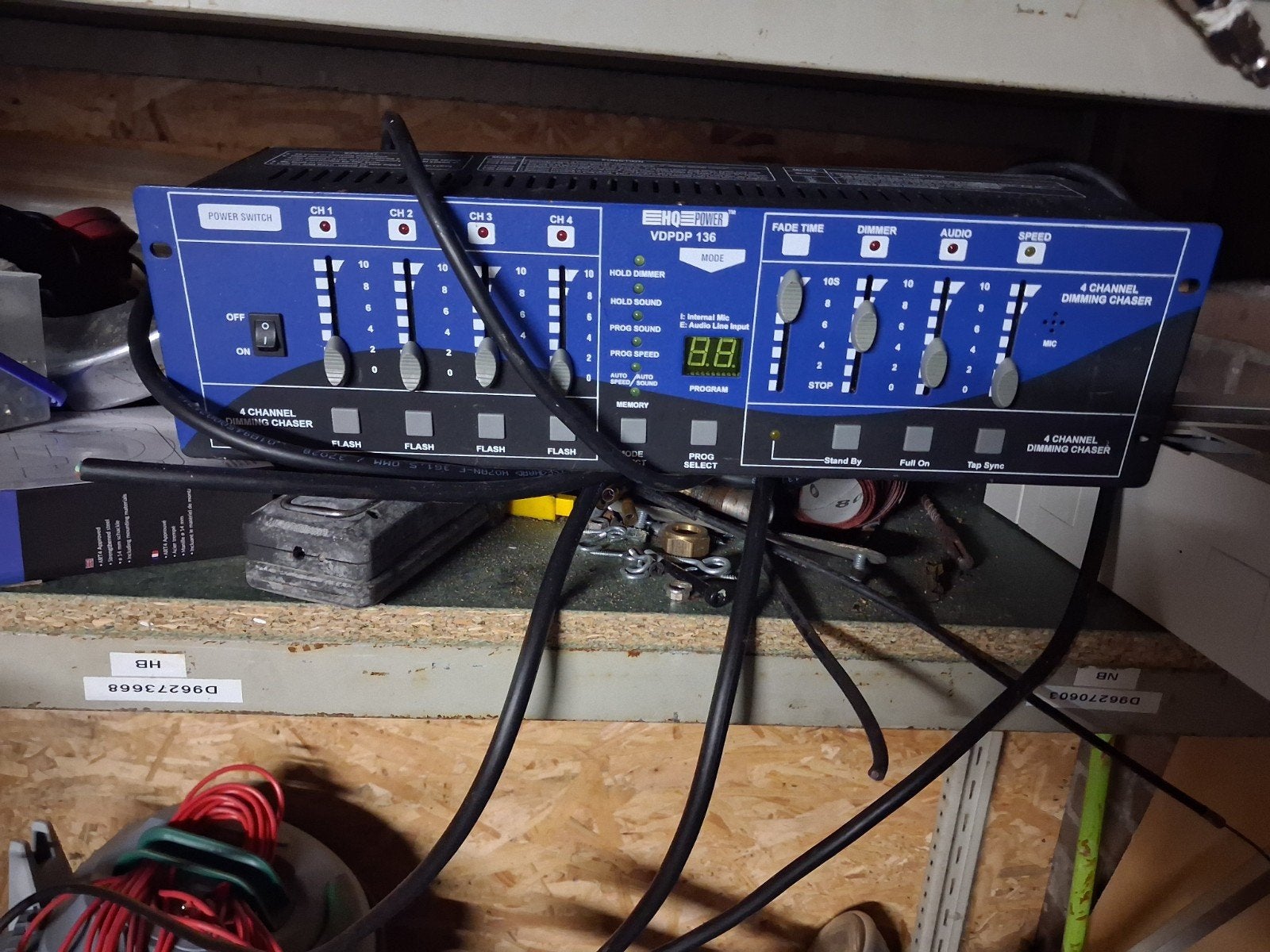 HQ Power VDPDP 136 4-kanaals Dimmer Chaser, Ophalen of Verzenden, Gebruikt