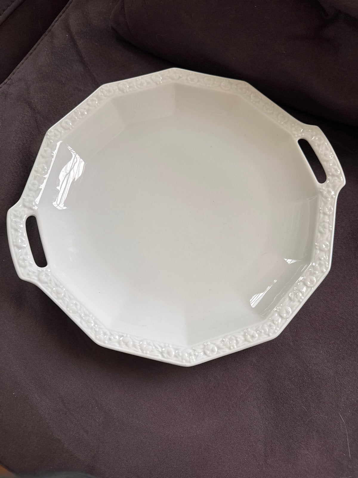 Rosenthal Maria Wit porceleinen schaal met handvatten, 28 cm, Huis en Inrichting, Ophalen, Zo goed als nieuw