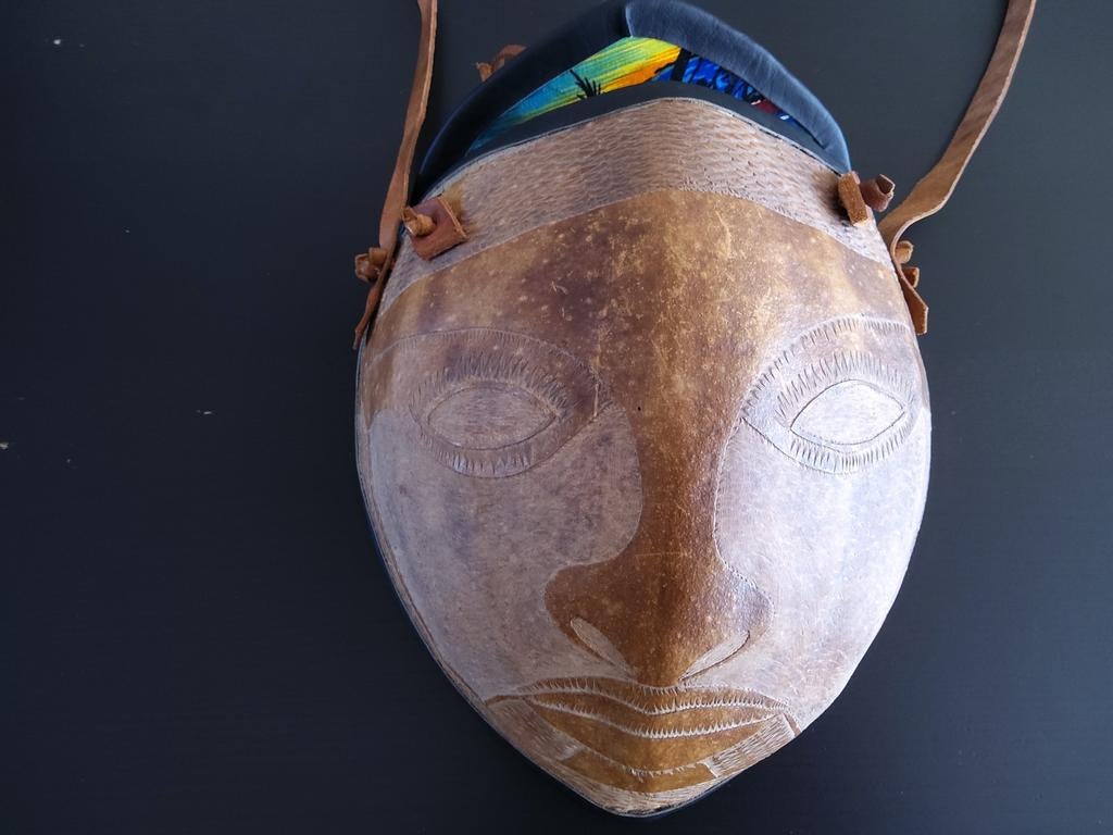 Leren tas gemaakt van leer en cocos., Ophalen of Verzenden, Nieuw