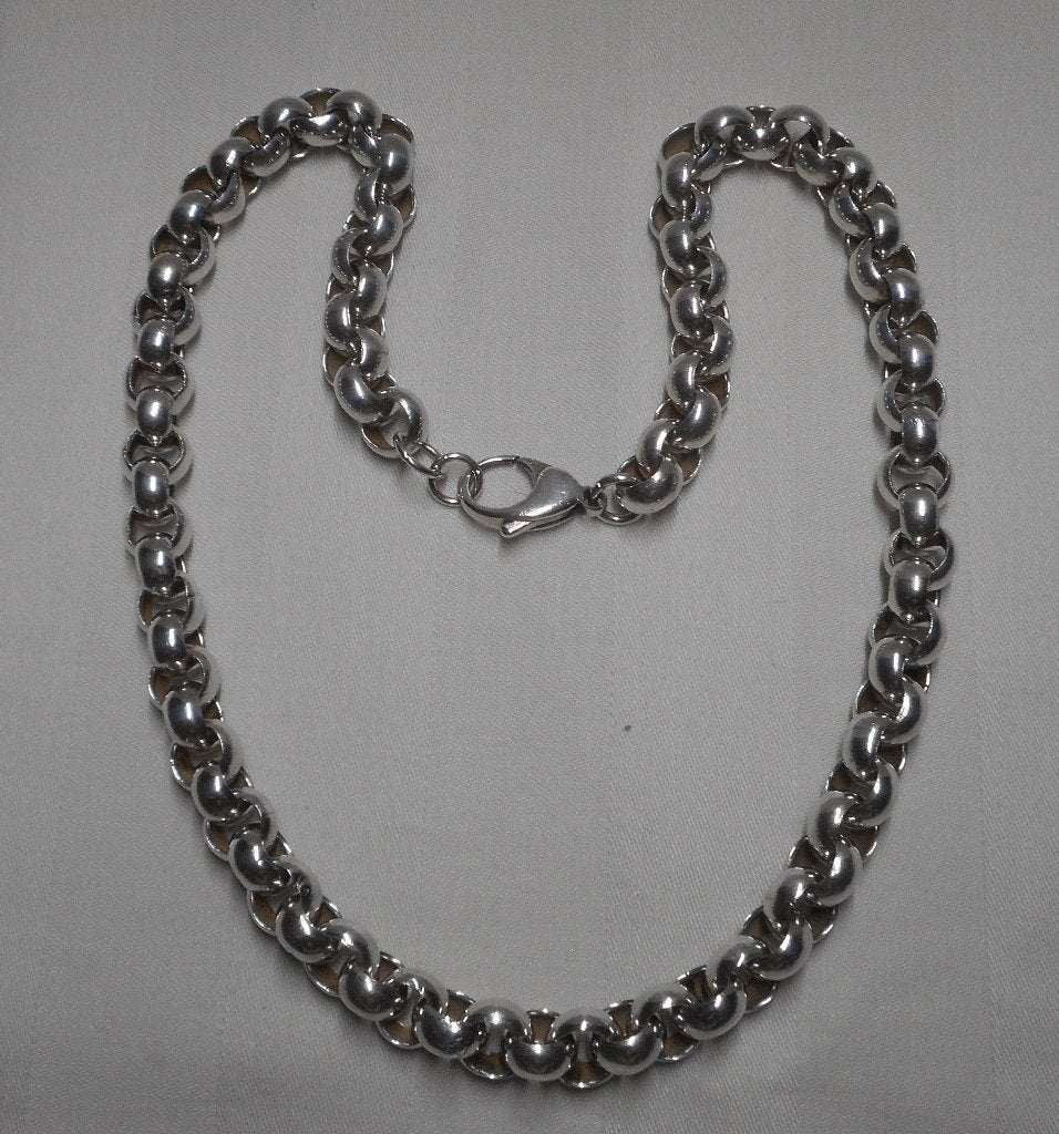 Zilveren grof jasseron collier nr.1605, Verzenden, Zo goed als nieuw, Zilver, Zilver