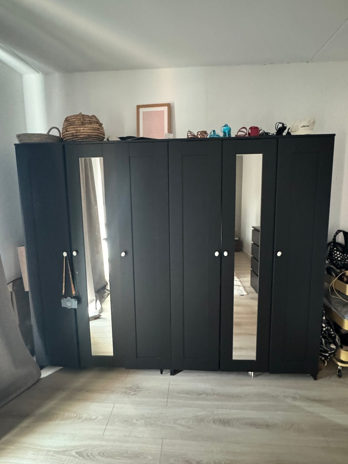 Twee IKEA kasten - BRIMNES, Ophalen, Met deur(en), 100 tot 150 cm, Zo goed als nieuw