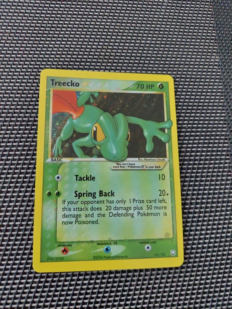 Treecko Gold Star Proxy Kaart Top Conditie, Hobby en Vrije tijd, Verzamelkaartspellen | Pokémon, Zo goed als nieuw, Losse kaart