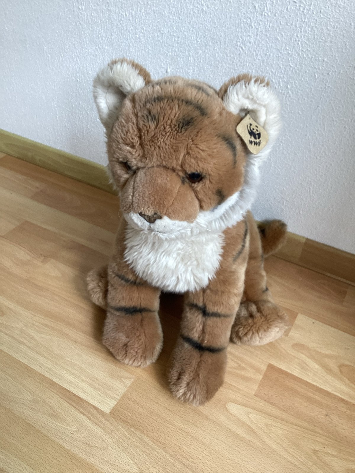 WWF Tijger Knuffel - 40cm Groot, Overige merken, Ophalen of Verzenden, Middelgroot (20 tot 80 cm), Bruin