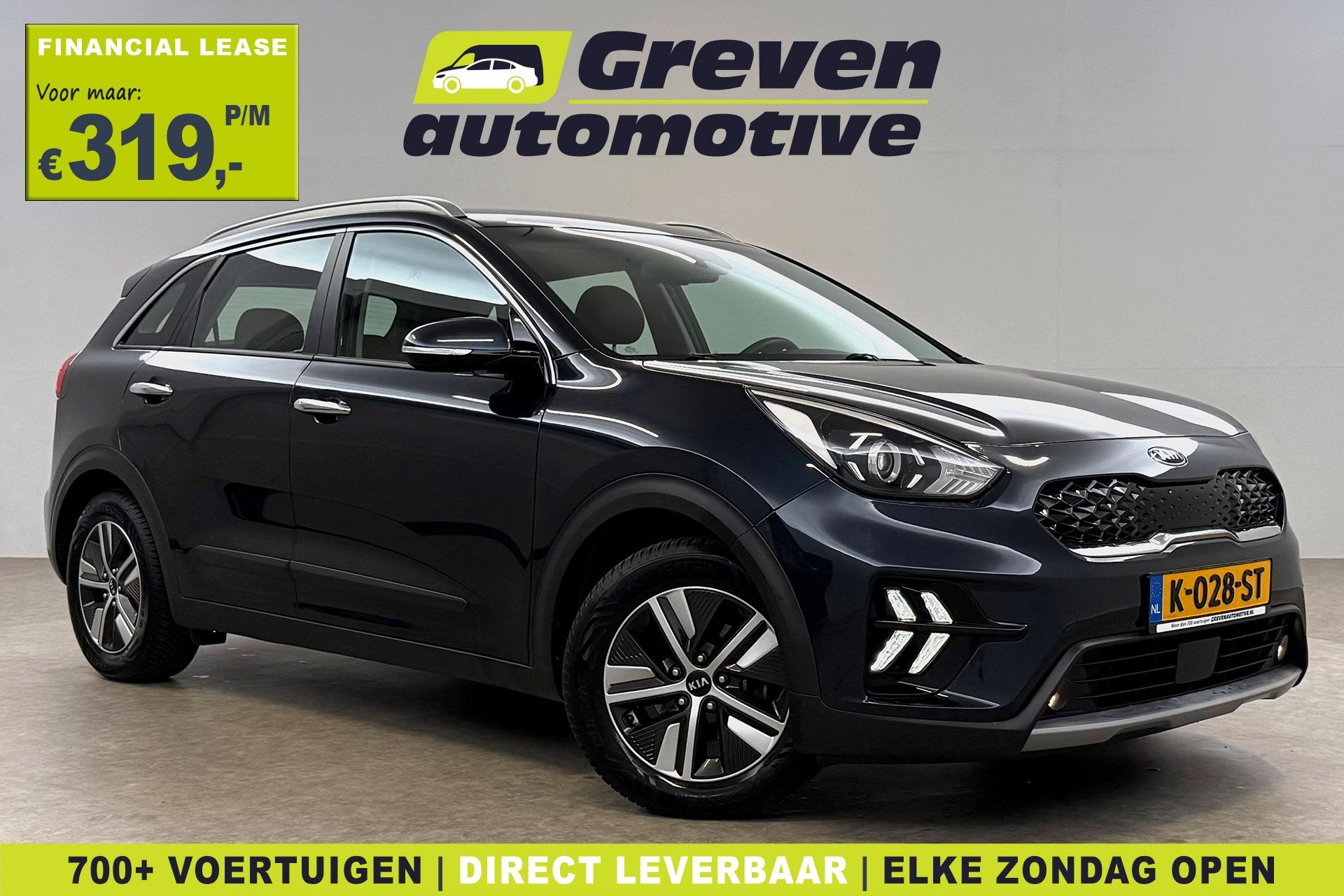 Kia Niro 1.6 GDi Hybrid DynamicLine | Camera | Clima | Carpl, Auto's, Gebruikt, Euro 6, Blauw, Origineel Nederlands