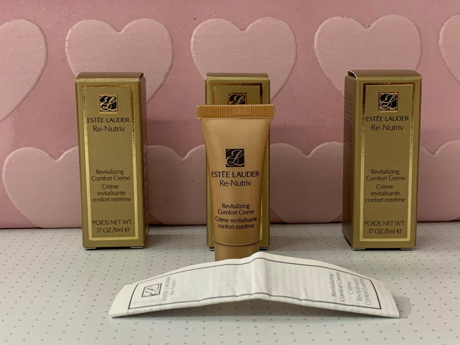 Estee lauder revitalizing comfort creme 3x5ml, Ophalen of Verzenden, Nieuw, Gehele gezicht, Verzorging