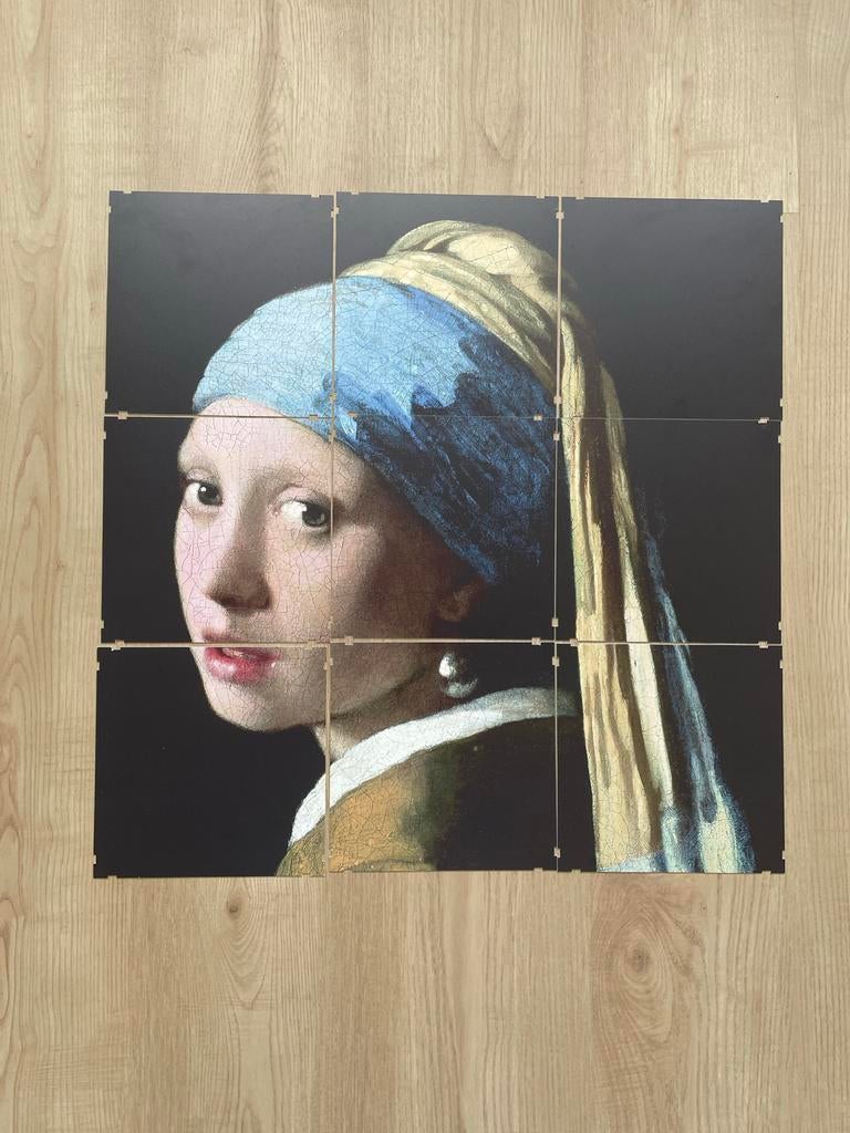 Kliktegels Meisje met de Parel - Johannes Vermeer, Gebruikt, Meerkleurig, Klassiek, Ophalen of Verzenden