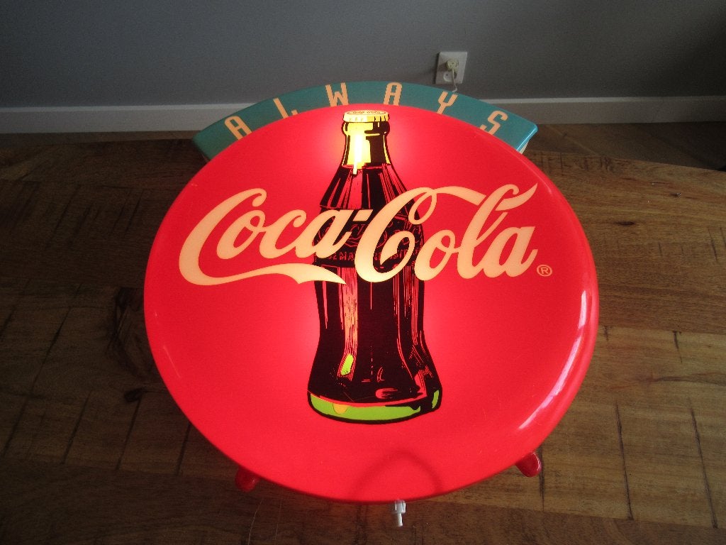 Groot Vintage Coca Cola Verlicht Reclamebord lichtbak lamp, Verzamelen, Merken en Reclamevoorwerpen, Zo goed als nieuw, Lichtbak of (neon) lamp