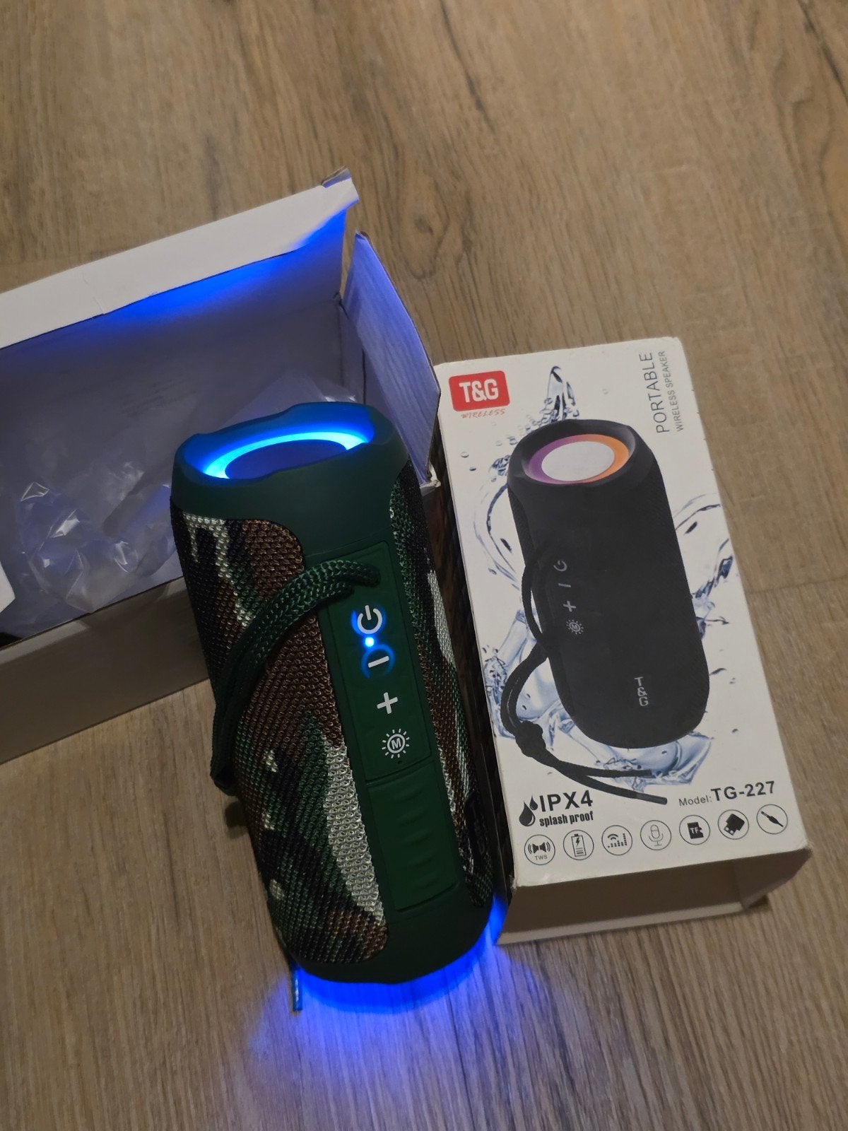 T&G TG227 Draagbare Bluetooth Luidspreker - LED licht, Overige merken, Bluetooth, Nieuw, Ophalen of Verzenden