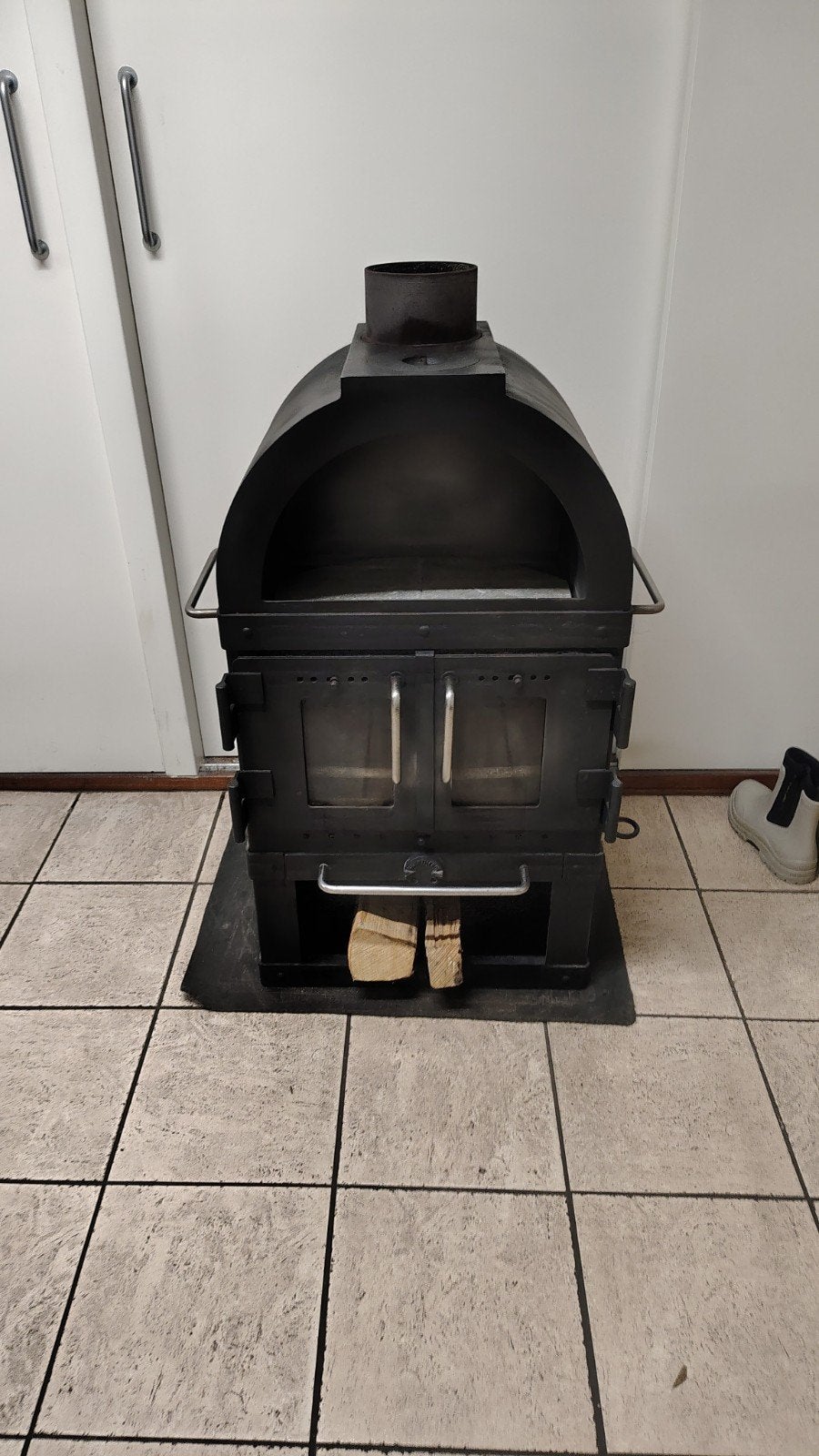 Leuke Skantherm houtkachel / Allesbrander 6kw, Ophalen, Gebruikt, Houtkachel, Vrijstaand