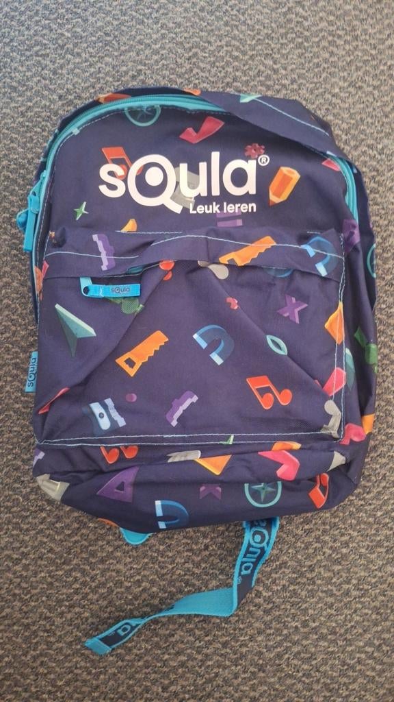 Squla schooltas, Nieuw, Ophalen of Verzenden, 30 tot 40 cm, Blauw