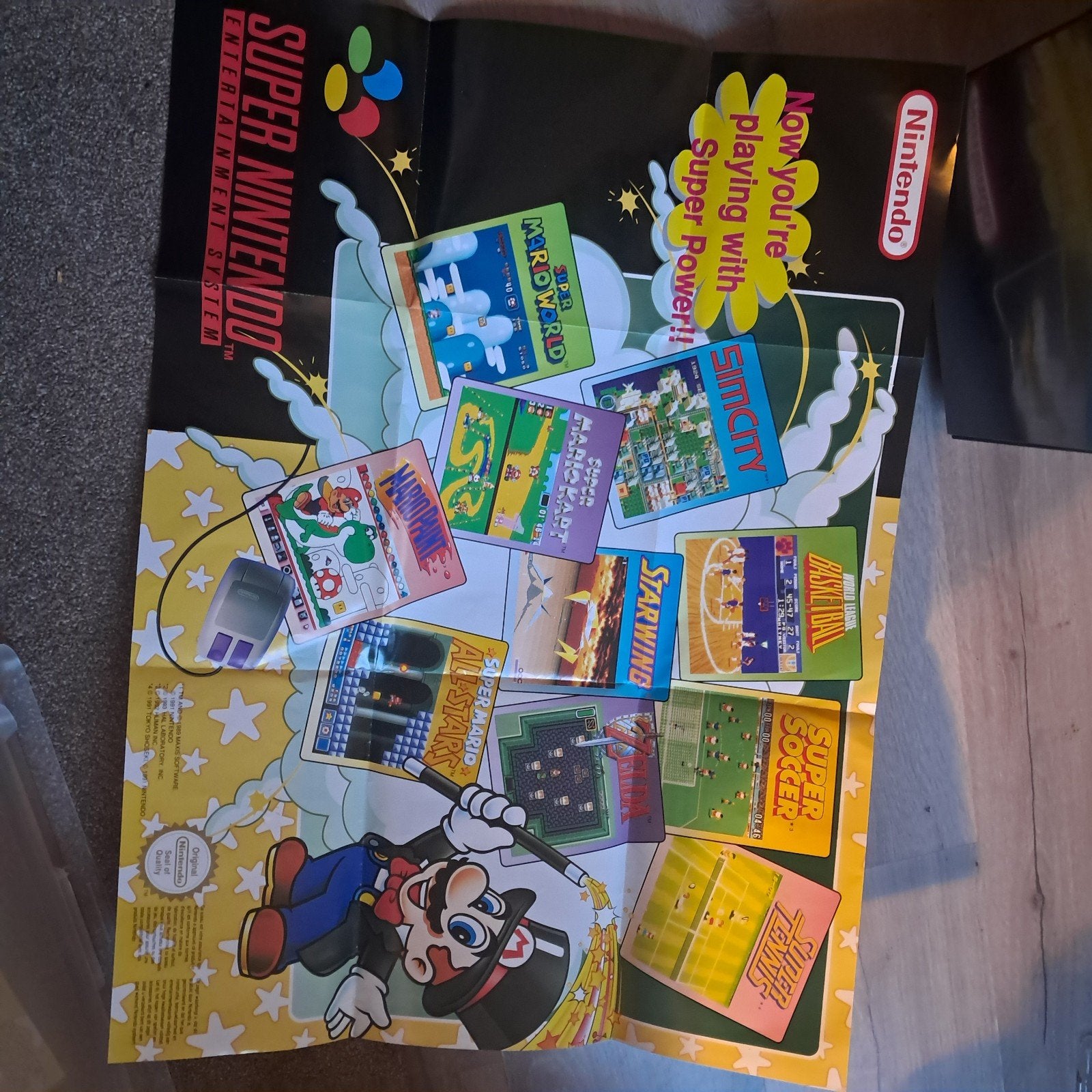 Super Nintendo Entertainment System (SNES) Poster, Ophalen of Verzenden, Gebruikt