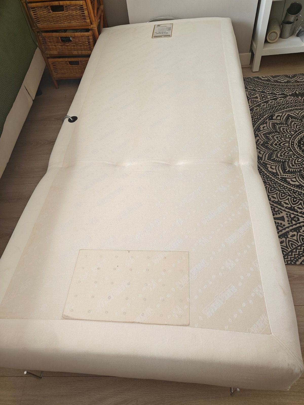 2x Auping Boxspring bed met matras, Ophalen, Gebruikt, 90 cm, Eenpersoons