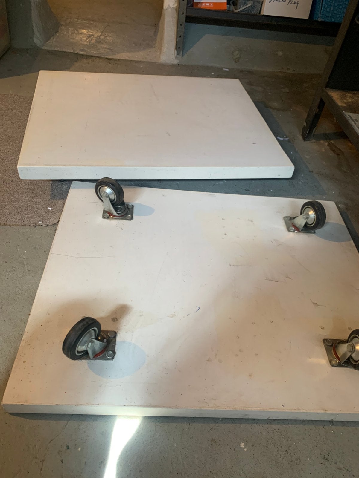 2 solide verhuis hondjes platen met blok wielen, Ophalen, Zo goed als nieuw