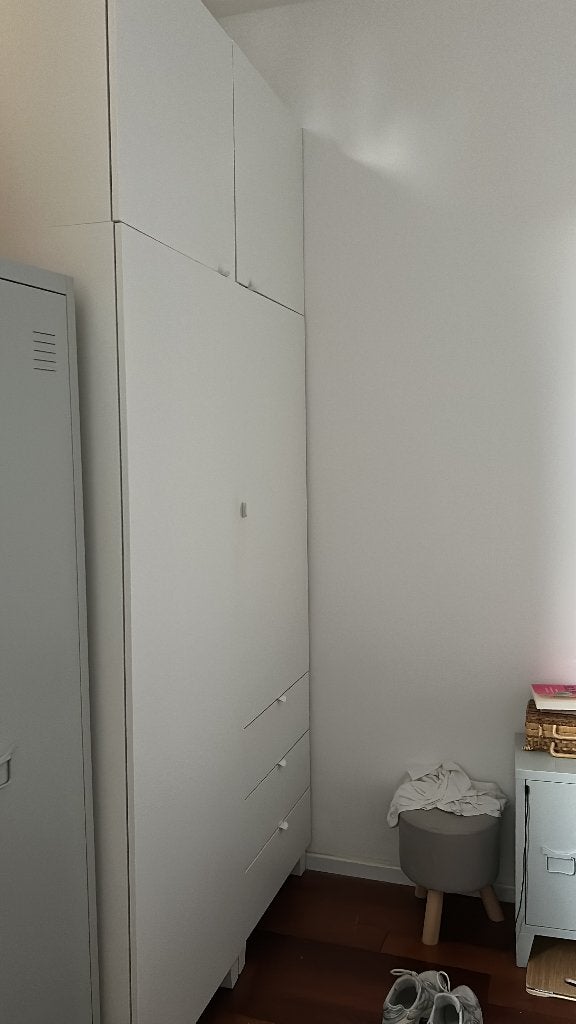 Ikea kledingkast 2,50m hoog, Kunststof, 50 tot 100 cm, Zo goed als nieuw, 150 tot 200 cm