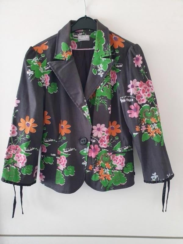 Zgan! leuke gekleurde blazer van Dept maat M!, Maat 38/40 (M), Verzenden, Zo goed als nieuw, Jasje