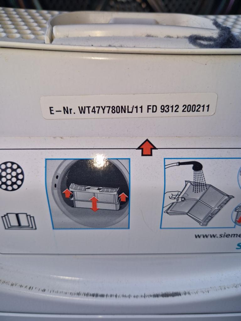 Siemens WT47Y780NL/11 warmtepompdroger - Extrakklasse, Witgoed en Apparatuur, Wasdrogers, 8 tot 10 kg, Ophalen of Verzenden, Anti-kreukfase