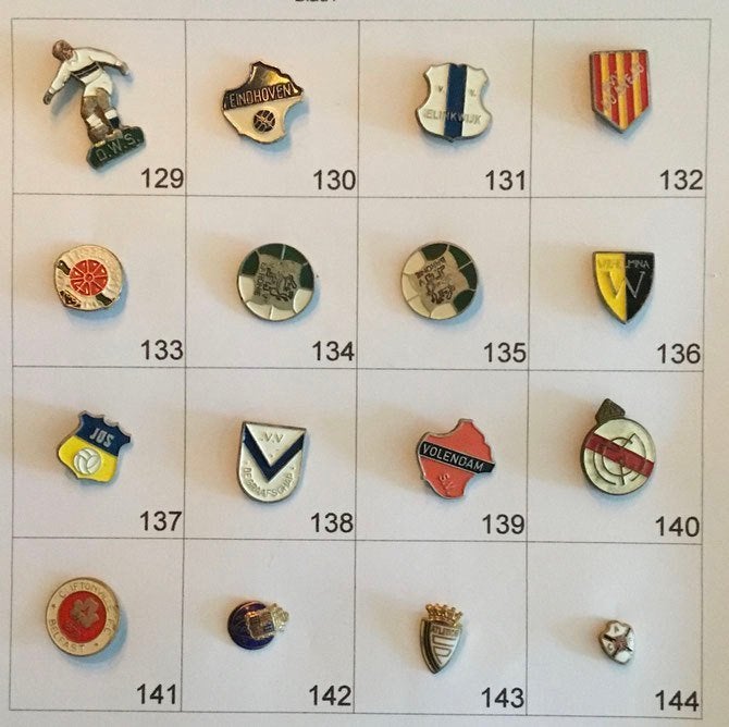 Voetbalspeldjes/Pins, Verzamelen, Verzenden, Gebruikt