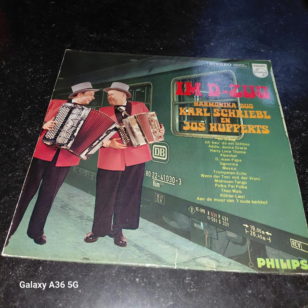 Karl Schriebl & Jos Hupperts - Im D-Zug (LP, 1960s), Cd's en Dvd's, Vinyl | Pop, Gebruikt, Originele persing, 1960 - 1969, 12 inch